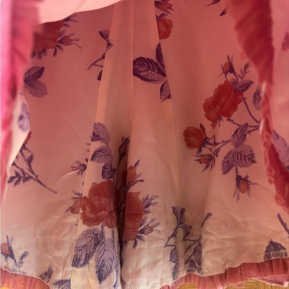 Elevenses by Anthropologie High Low Pink Wool Skirt Size 4 EUC - Picture 3 of 6